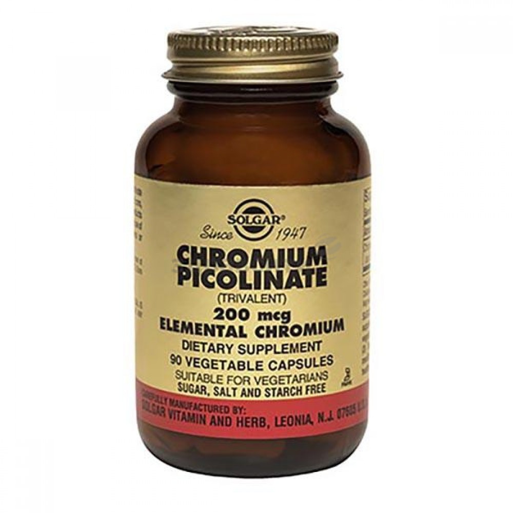 Солгар Пиколинат хрома,капс №90
