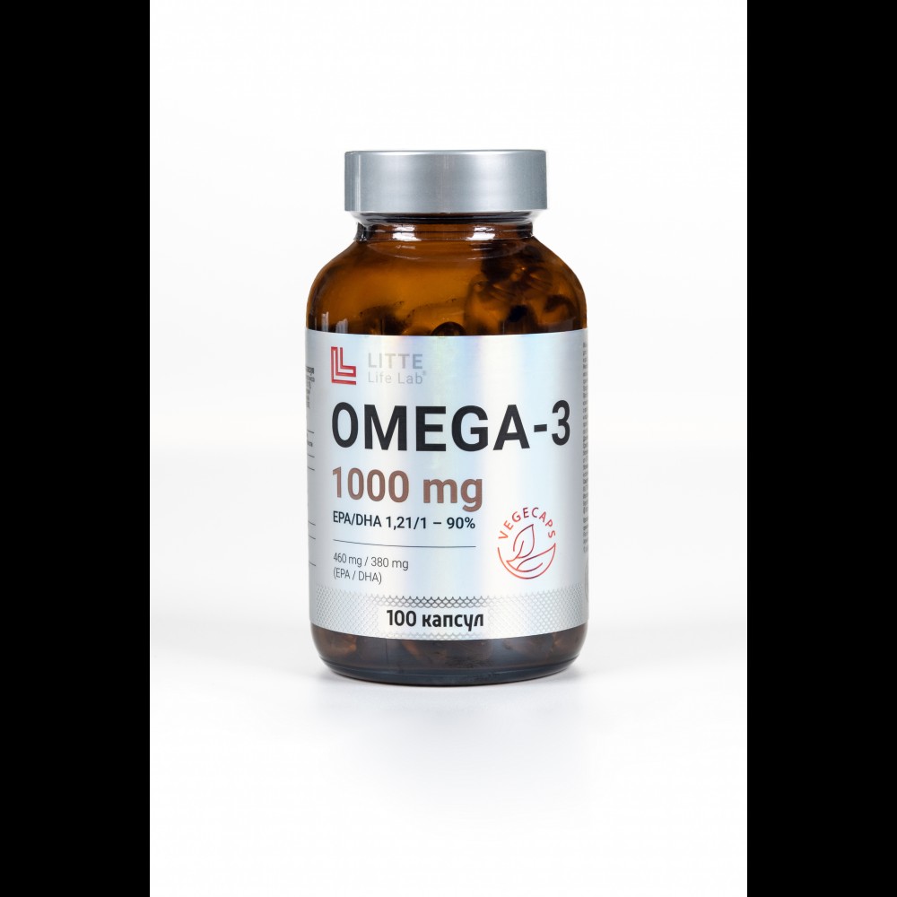 Омега -3  1000 мг. №100  капс. БАД,  КК/Litte