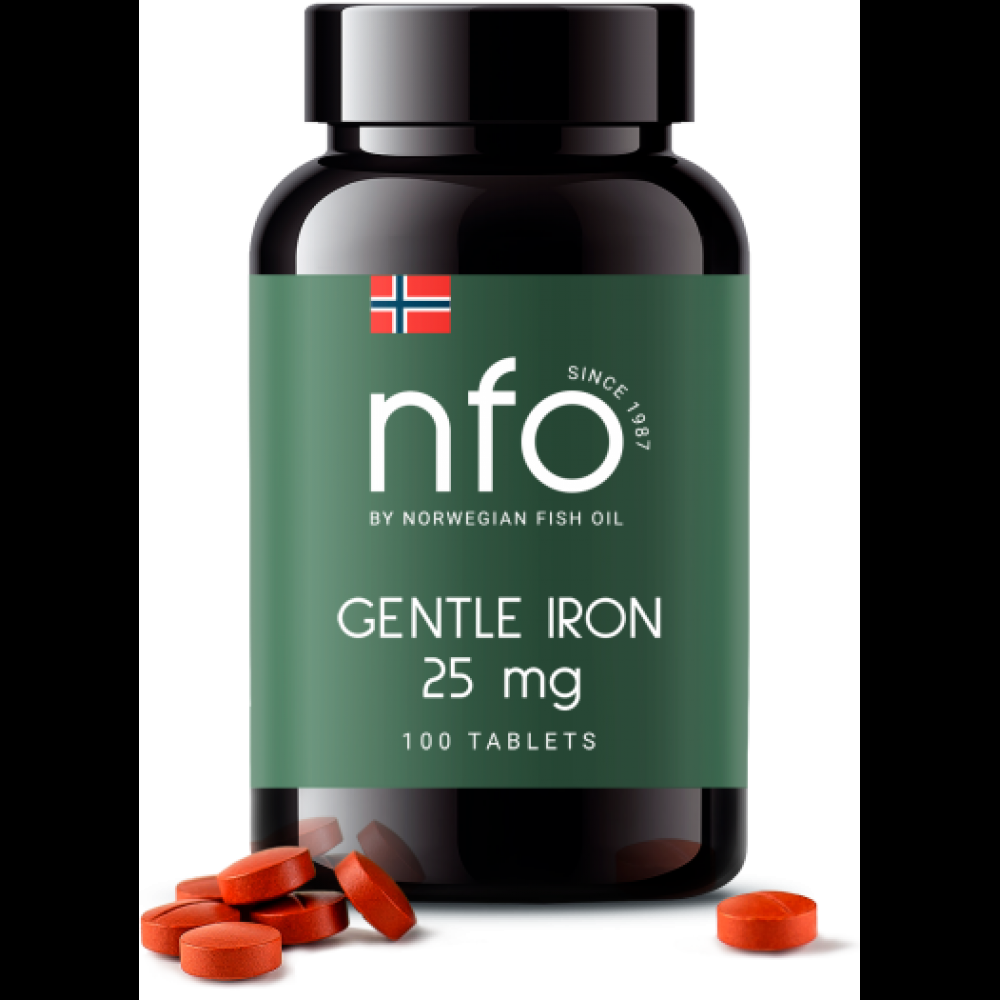 Легкодоступное железо№100т,NFO Gentle Jron 25mg Легкодоступное железо№100т,NFO Gentle Jron 25mg