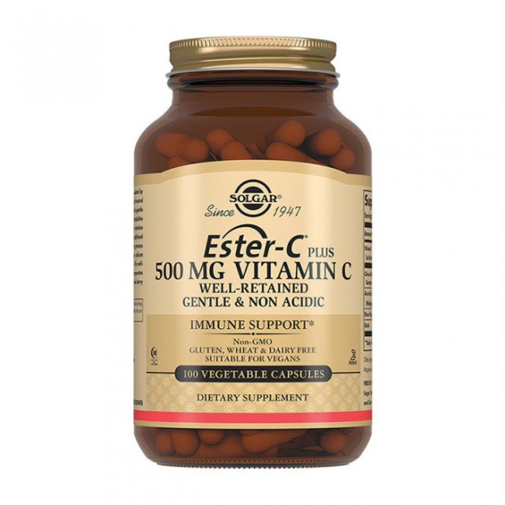 Солгар Эстер-С плюс вит С 500мг капс №100
